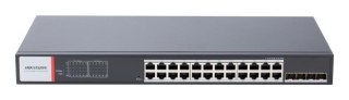 Hikvision DS-3T1528HP-SI-24P4F przełącznik sieciowy Zarządzany Gigabit Ethernet (10/100/1000) Obsługa PoE Czarny Hikvision