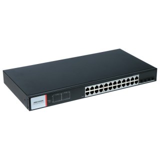 Hikvision DS-3T1528HP-SI-24P4F przełącznik sieciowy Zarządzany Gigabit Ethernet (10/100/1000) Obsługa PoE Czarny Hikvision
