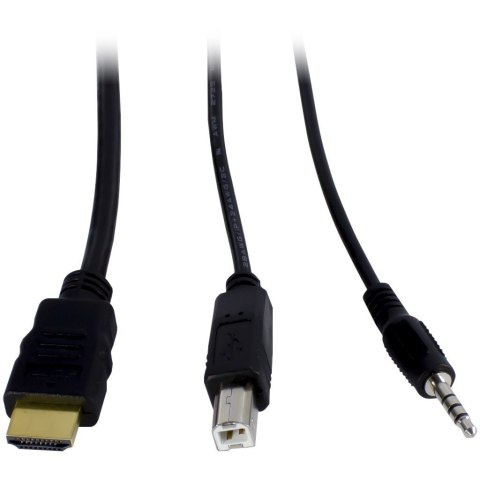 Inter-Tech AS-42HA HDMI przełącznik KVM Czarny Inter-Tech