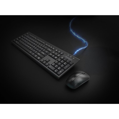 Kensington KM270 EQ klawiatura RF Wireless + Bluetooth Czarny Kensington
