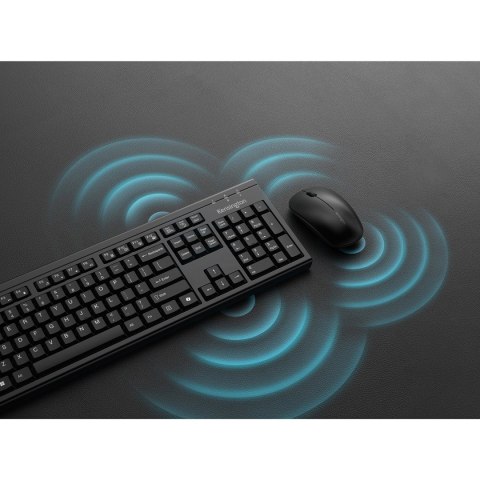 Kensington KM270 EQ klawiatura RF Wireless + Bluetooth Czarny Kensington