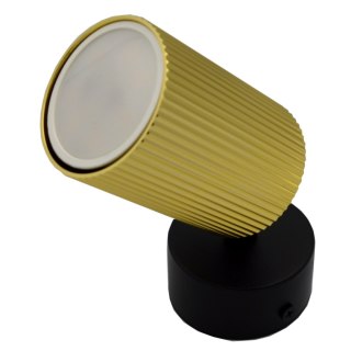 Lampa spotlight Elan 1xGU10 złota+czarna 55*100