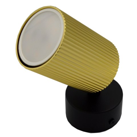 Lampa spotlight Elan 1xGU10 złota+czarna 55*100