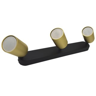 Lampa spotlight Elan 3xGU10 złota+czarna 55*100