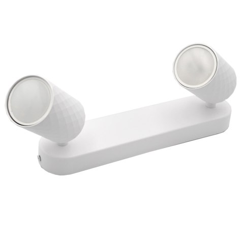 Lampa spotlight Fama 2xGU10 biała 55*80
