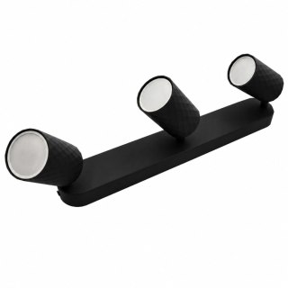 Lampa spotlight Fama 3xGU10 czarna 55*100