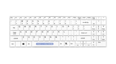 Man&Machine It's Cool Keyboard - medyczna, dezynfekowalna niskoprofilowa klawiatura (biała) MAN