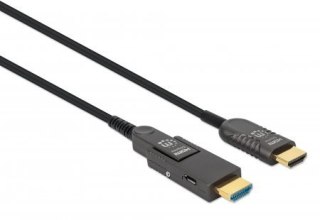 Manhattan 355544 kabel HDMI 70 m HDMI Typu A (Standard) HDMI Typu D (Micro) Czarny Manhattan