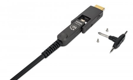 Manhattan 355544 kabel HDMI 70 m HDMI Typu A (Standard) HDMI Typu D (Micro) Czarny Manhattan