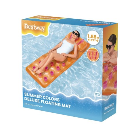 Materac Dmuchany Do Pływania Basenu Pomarańczowy Bestway 43015 BESTWAY