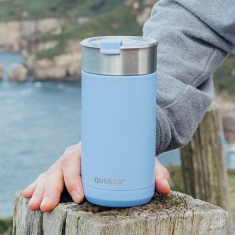 Quokka Boost Coffee Tumbler - Kubek termiczny ze stali nierdzewnej z zaparzaczem 400 ml (Denim Blue) Quokka