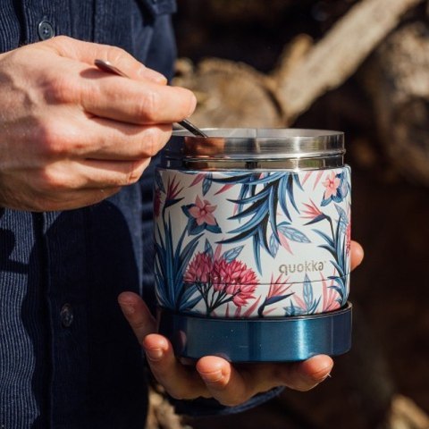 Quokka Whim Food Jar - Lunchbox termiczny / termos obiadowy 600 ml (Blue Garden)
