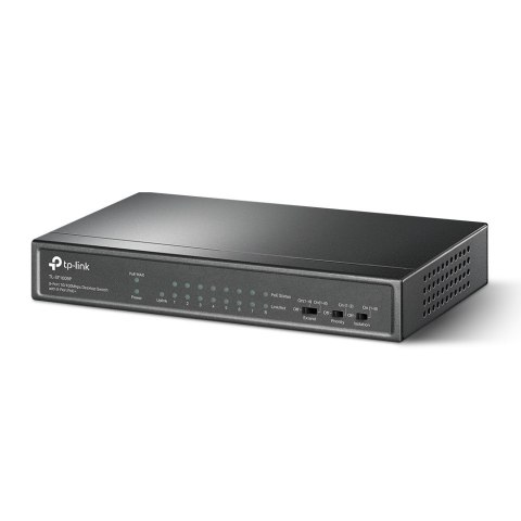 TP-Link TL-SF1009P przełącznik sieciowy Nie zarządzany Fast Ethernet (10/100) Obsługa PoE Czarny TP-LINK