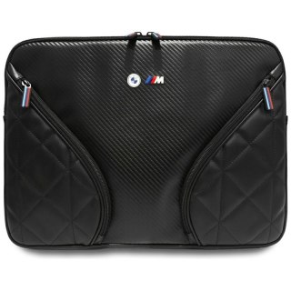 BMW Carbon Pockets & Metal Logo Sleeve - Etui na notebook 16" (czarny) BMW