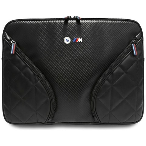 BMW Carbon Pockets & Metal Logo Sleeve - Etui na notebook 16" (czarny) BMW