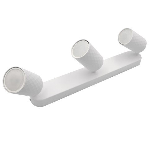 Lampa spotlight Fama 3xGU10 biała 55*100