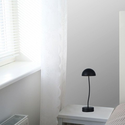 Lampka stołowa nocna V-TAC 3W LED 36cm ładowanie ściemnianie czarna VT-7574 3000K 100lm