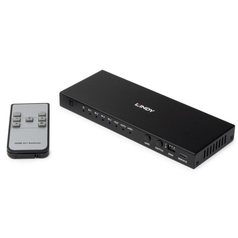 Lindy 38386 przełącznik KVM Czarny LINDY
