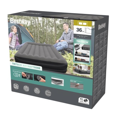 Materac Dmuchany Dwuosobowy Tritech Air Mattress 203x152cm Bestway 671BU BESTWAY