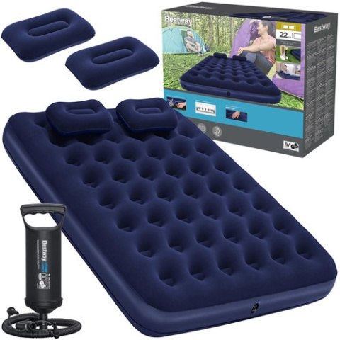 Materac dwuosobowy z pompką - BESTWAY 67374 BESTWAY