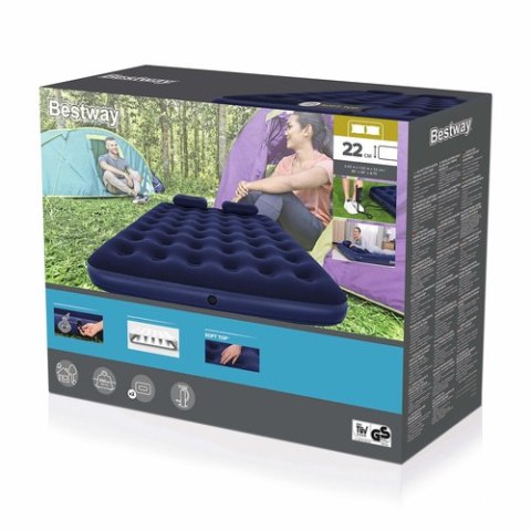 Materac dwuosobowy z pompką - BESTWAY 67374 BESTWAY
