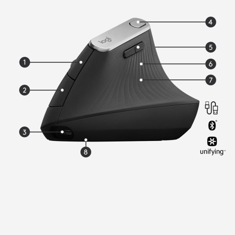 Mysz Logitech MX 910-005448 (optyczna; 4000 DPI; kolor czarny) Logitech