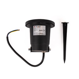 Oprawa gruntowa ogrodowa wbijana aluminium GU10 czarna IP65 V-TAC VT-7701 3 lata gwarancji