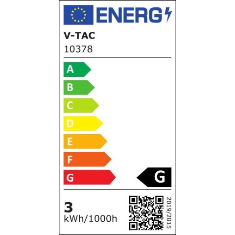 Oprawa schodowa LED V-TAC 3W LED prostokąt biała 230V VT-1130 3000K 180lm