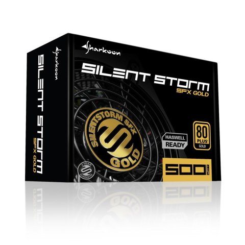 Sharkoon SilentStorm SFX Gold moduł zasilaczy 500 W 20+4 pin ATX Czarny Sharkoon