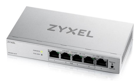 Switch Zyxel GS1200-5HP 5p v3 PoE (PoE+: 4;) 68W Managed Gigabit ZyXEL