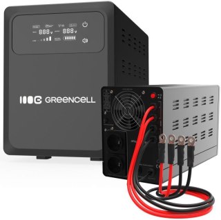 UPS ZASILACZ AWARYJNY Greencell PowerCore 1500VA 1000W AVR 12VDC LCD Green Cell
