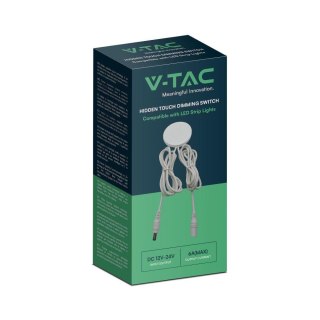 Włącznik dotykowy ukryty podblatowy meblowy 12V-24V biały V-TAC VT-2412