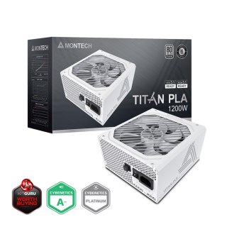 Zasilacz Montech Titan PLA 1200W - 80 PLUS & Cybenetics Platinum, modular, PCIe 5.1 - 1200 Watt Montech