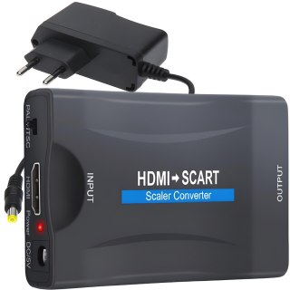 Adapter konwerter hdmi do scart przejściówka sygnalu eurozłącze av euro fhd -e281 RTO