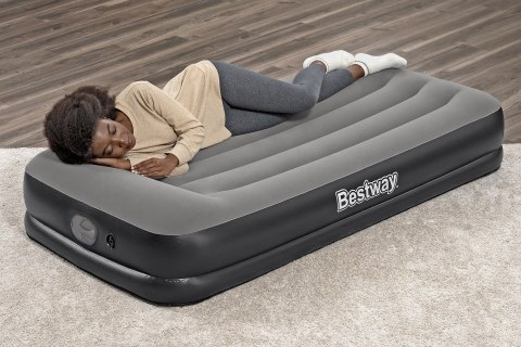 Bestway 671BT dmuchany materac Pojedynczy materac Czarny, Szary Unisex Bestway