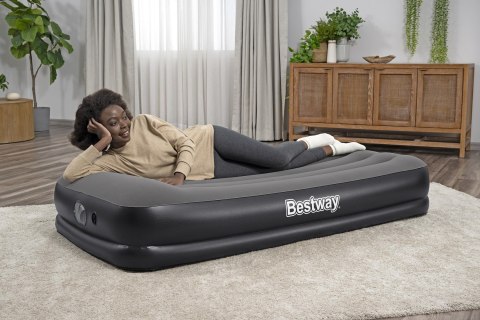 Bestway 671BT dmuchany materac Pojedynczy materac Czarny, Szary Unisex Bestway