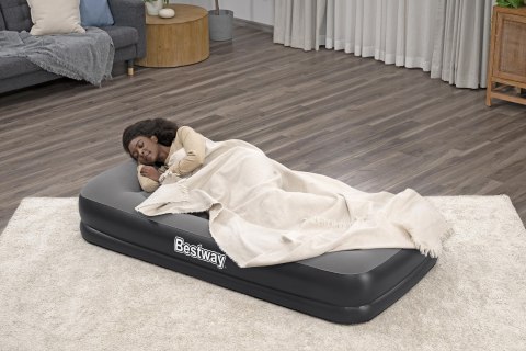 Bestway 671BT dmuchany materac Pojedynczy materac Czarny, Szary Unisex Bestway