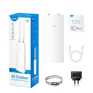 Cudy LT500 router bezprzewodowy Fast Ethernet Dual-band (2.4 GHz/5 GHz) 4G Biały CUDY