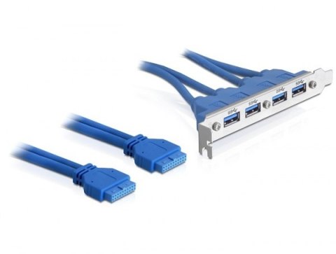 DELOCK Slotblech 4x USB3.0 A DELOCK