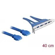 DELOCK Slotblech 4x USB3.0 A DELOCK