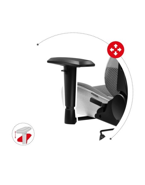 Fotel gamingowy Huzaro Force 6.2 White Mesh Huzaro