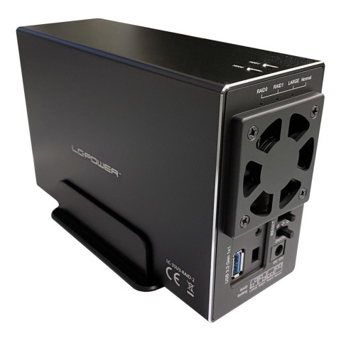 LC-Power LC-35U3-RAID-2 obudowa do dysków twardych Obudowa HDD Czarny 3.5" LC-POWER