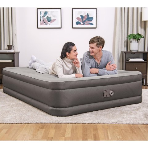 Materac Dmuchany Dwuosobowy Z Pompką Elektryczną 203x152 cm Bestway 69050 BESTWAY