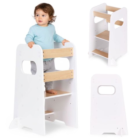 Pomocnik kuchenny kitchen helper Montessori regulowany podest dla dziecka ECOTOYS ECOTOYS