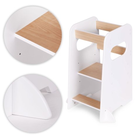 Pomocnik kuchenny kitchen helper Montessori regulowany podest dla dziecka ECOTOYS ECOTOYS