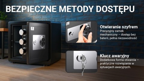Sejf szyfrowo-mechaniczny Extralink Lock Star M-30 Extralink