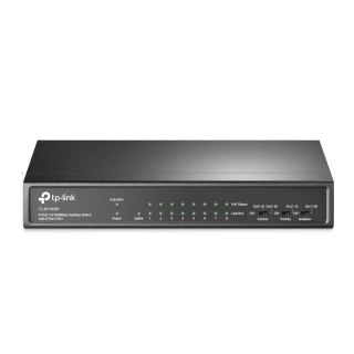TP-Link TL-SF1009P łącza sieciowe Nie zarządzany Fast Ethernet (10/100) Obsługa PoE Czarny TP-LINK