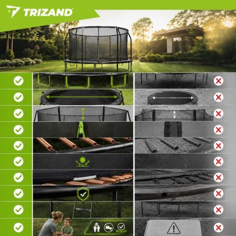 Trampolina 366cm HQ Trizand TRIZAND