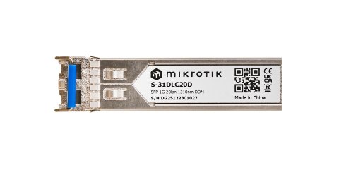 Wkładka SFP Mikrotik S-31DLC20D 1.25G Dual LC UPC SM 20km MikroTik