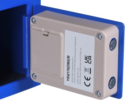 Yale Mini Electronic Safe Blue Sejf podstawowy YSV mini niebieski Yale
